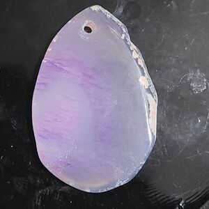 Blue Lace Agate Natural Stone Pendant